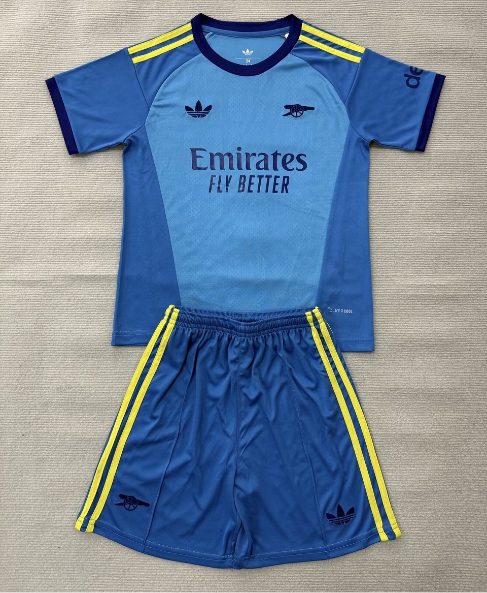 Kids-Arsenal 26/27 GK Blue Soccer Jersey